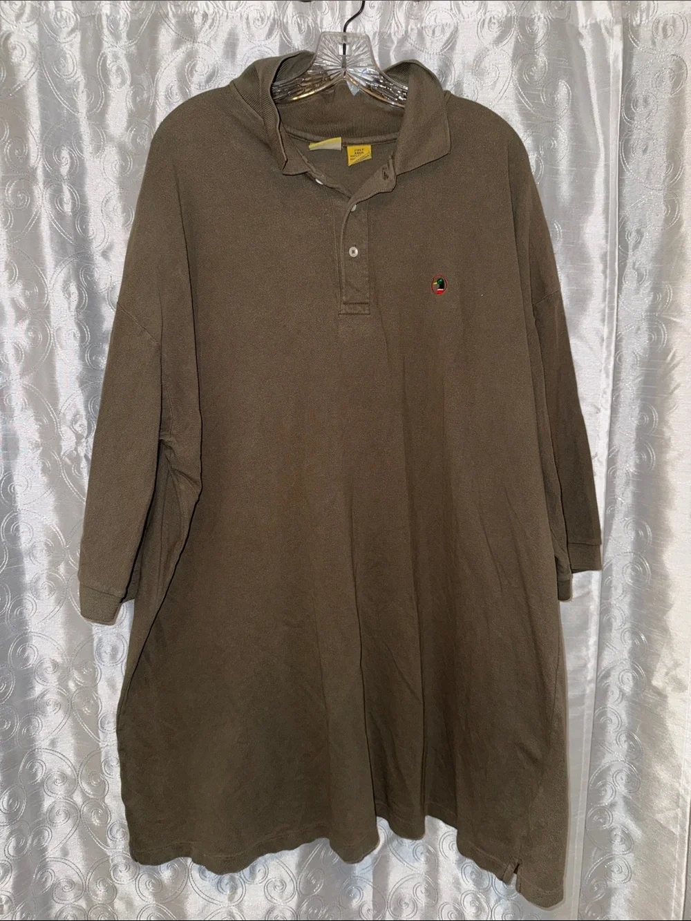Duck Head Classic Men's Olive Brown Polo 1/2 Sleeve Shirt Size 2XLT 🔥 G9